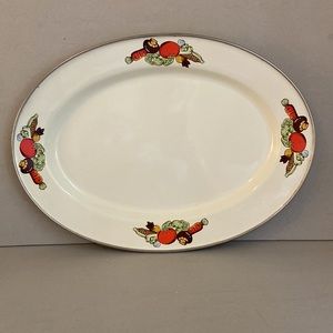 Vintage Enamel Vegetable Platter